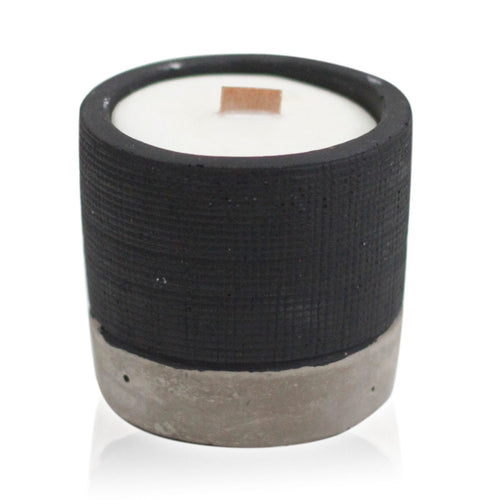 Bougie en Béton Noir et Cire de Soja - Brandy Butter