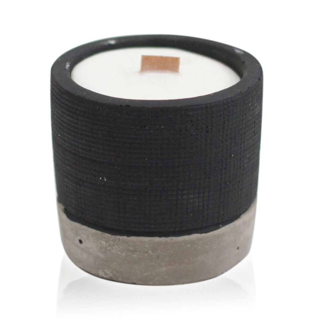 Bougie en Béton Noir et Cire de Soja - Brandy Butter
