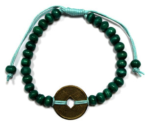 Bracelets Feng shui de Bali - Vert - Maison des sens