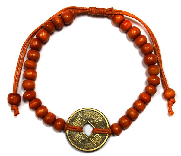 Bracelets Feng shui de Bali - Orange - Maison des sens
