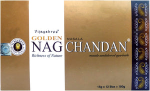 Golden Nag Chandan - 12 Paquets - Maison des sens