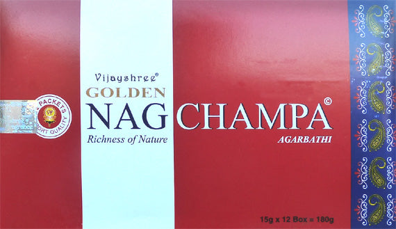 Golden Nag Champa - 12 Paquets - Maison des sens