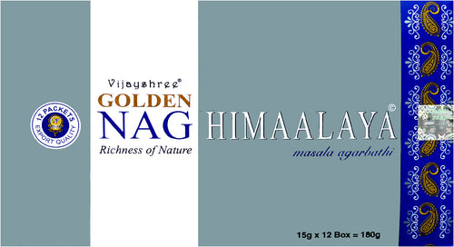 Golden Nag Himaalaya - 12 Paquets - Maison des sens