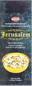 Encens Hem - Jerusalem hexa 20 bâtonnets - Maison des sens